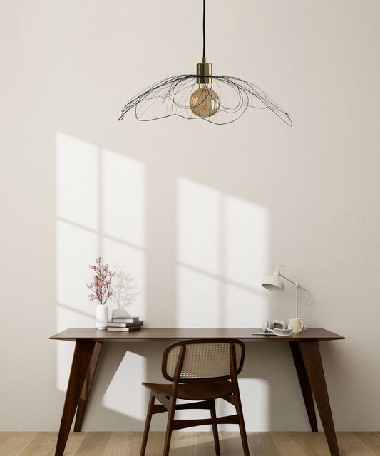 Luminaire minimaliste fleur des champs - L'atelier de Boucle Piquée