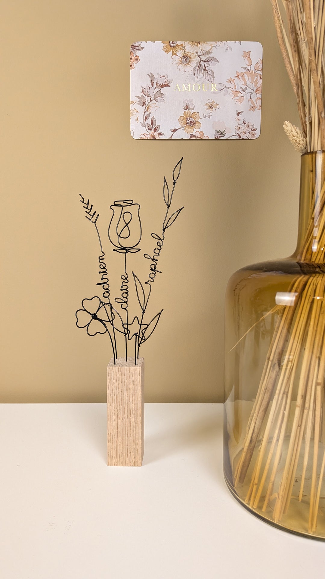 Bouquet de fleur personnalisé - L'atelier de Boucle Piquée
