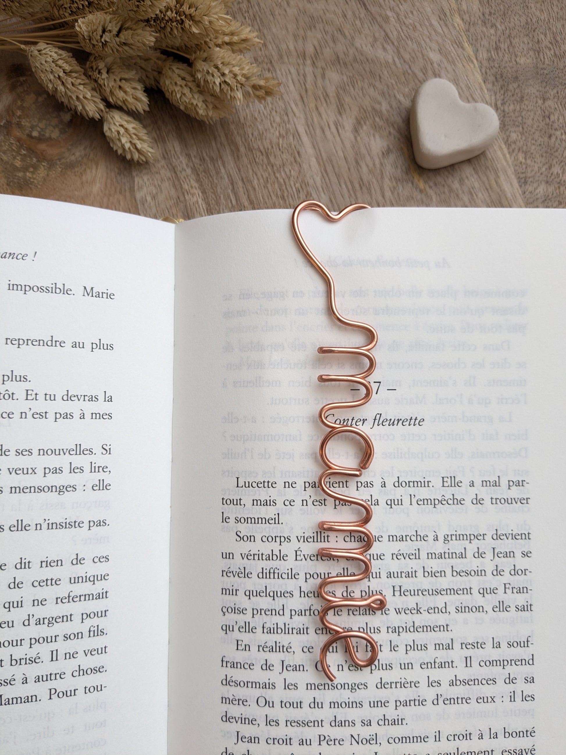 Marque pages personnalisé - fête des grands-mères - L'atelier de Boucle Piquée