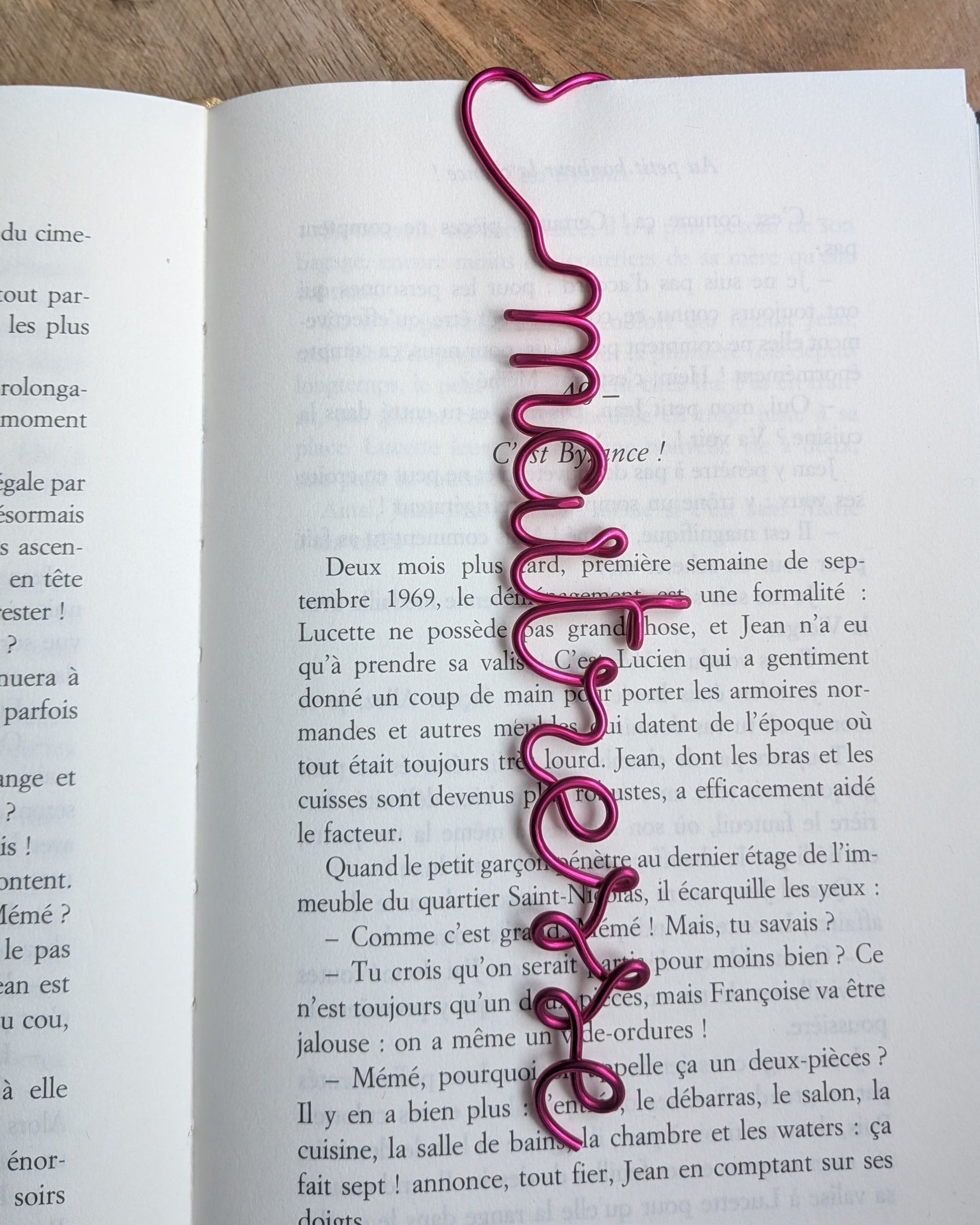 Marque pages personnalisé - cadeau maitresse - L'atelier de Boucle Piquée