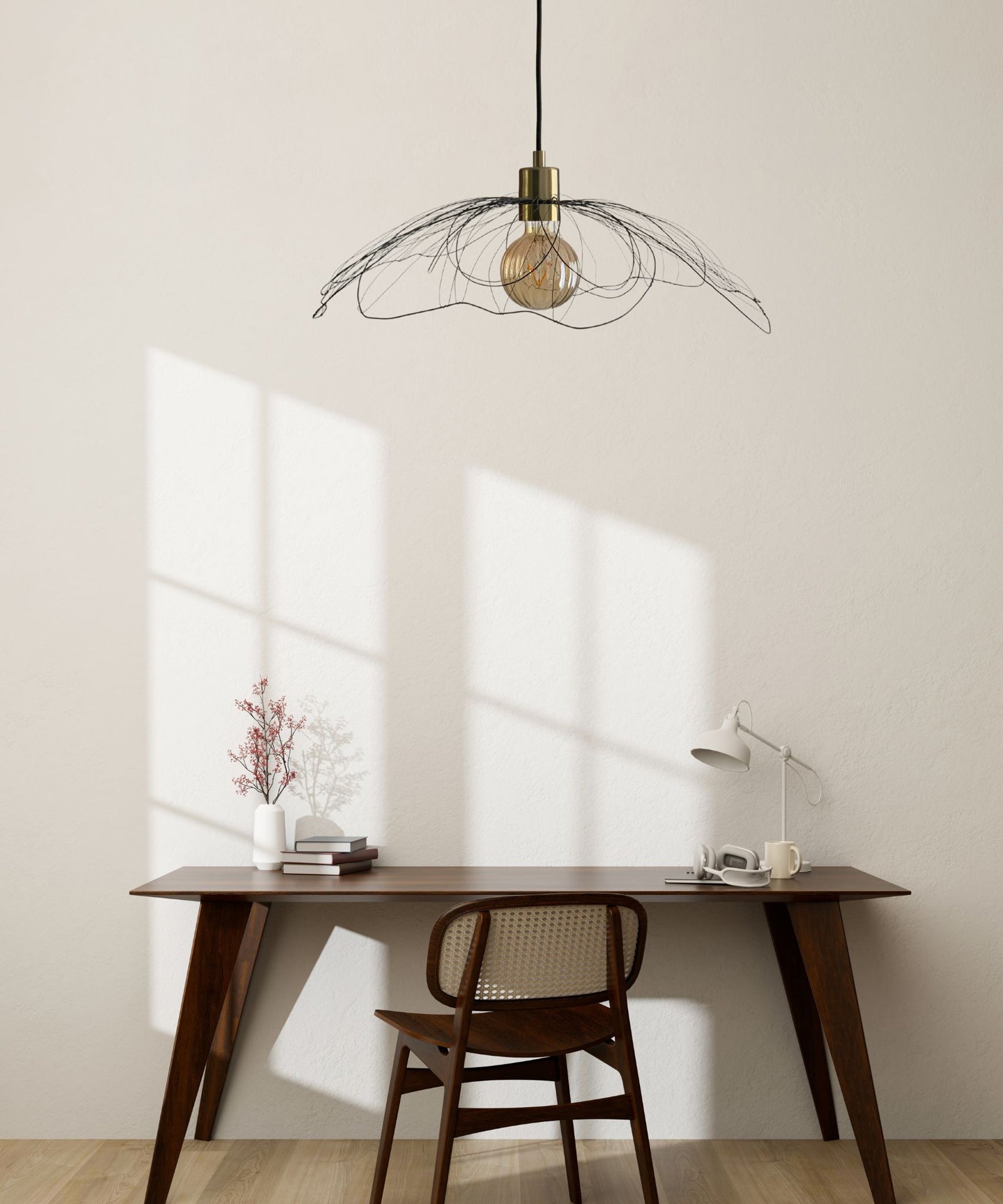 Luminaire minimaliste fleur des champs - L'atelier de Boucle Piquée