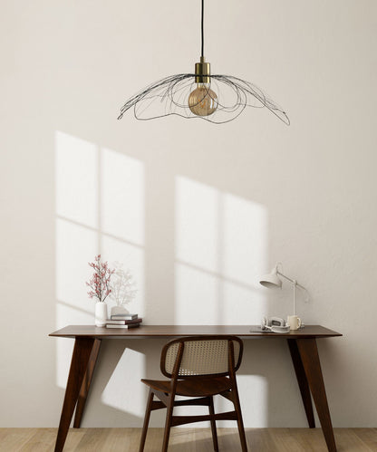 Luminaire minimaliste fleur des champs - L'atelier de Boucle Piquée