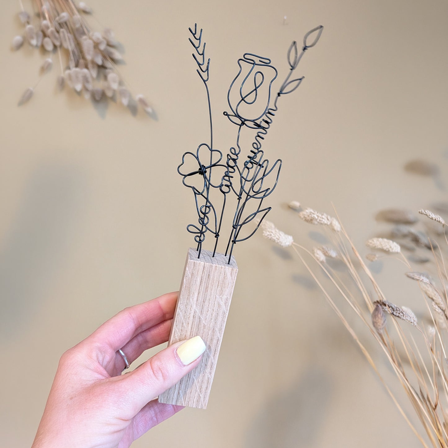 Bouquet éternel et fleurs personnalisables -  L'atelier de Boucle Piquée
