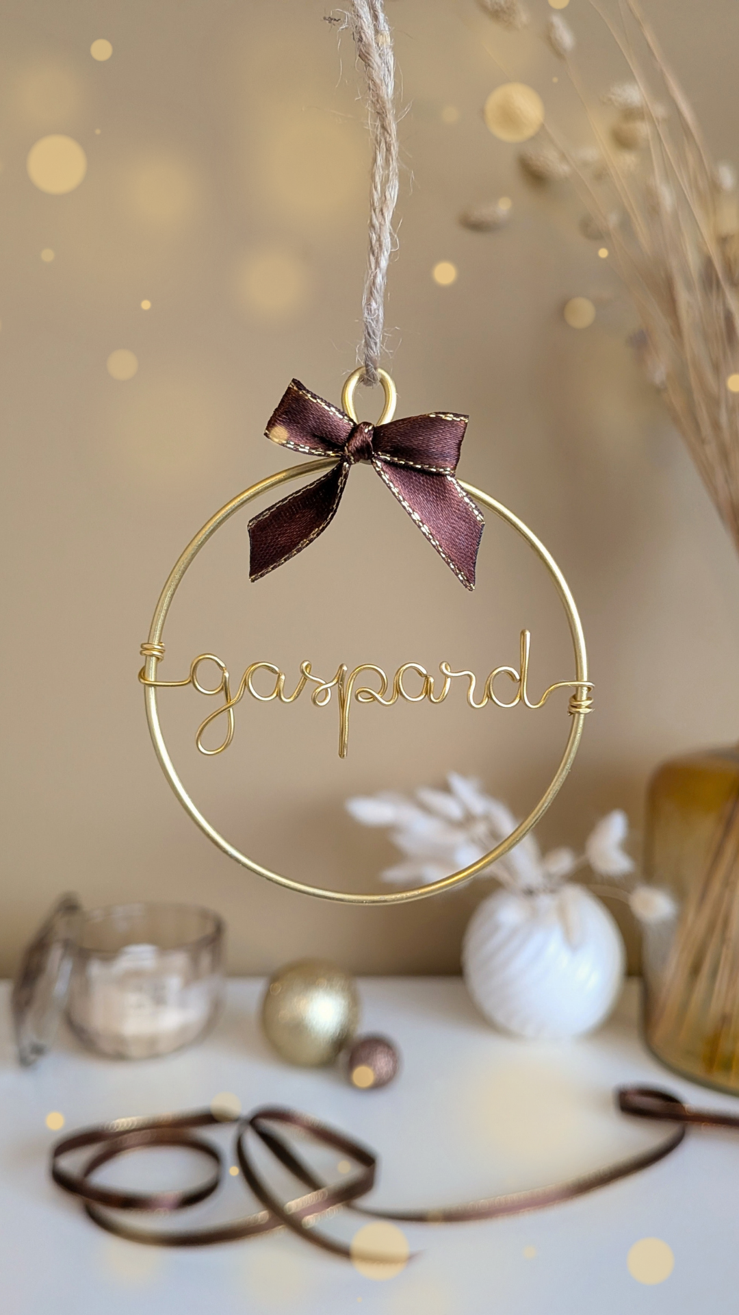 Boule de Noël personnalisée